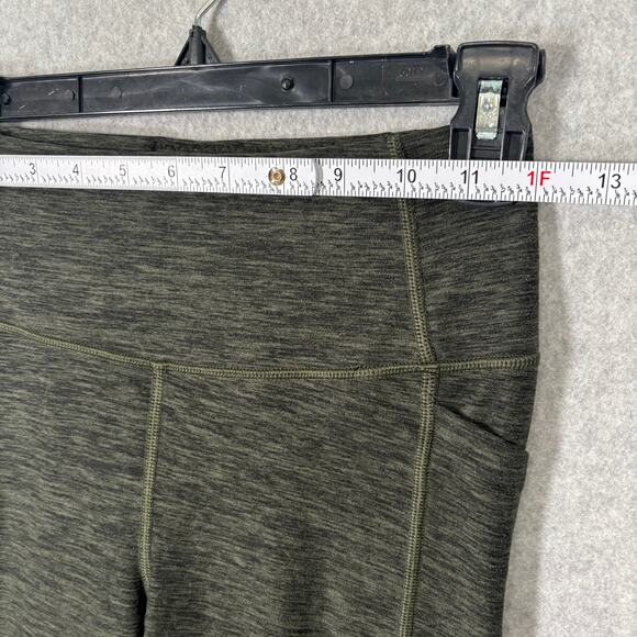 Victorias Secret Leggings XS 2 Ultimate Pockets 7/8 Army Olive Heathered Active - Picture 5 of 12